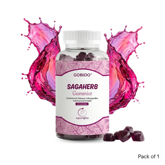 Shatavari, Ashwagandha, Gokshura, Amalaki - Hormone Balance & Egg/Sperm Health Support - SAGAHerb Gummies