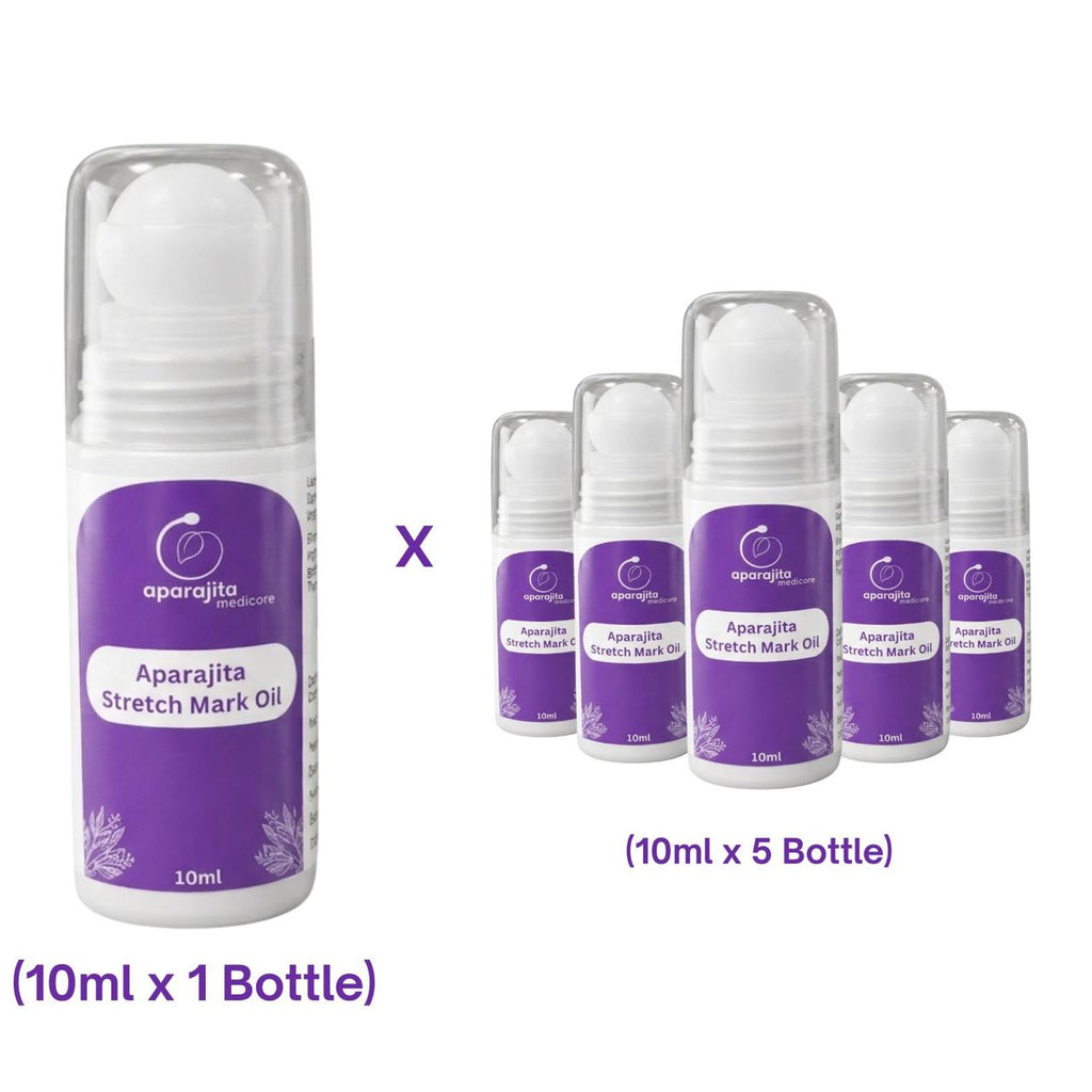 Aparajita Stretchmark Oil - Natural Oil to Reduce Stretch Marks & Improve Skin Elasticity